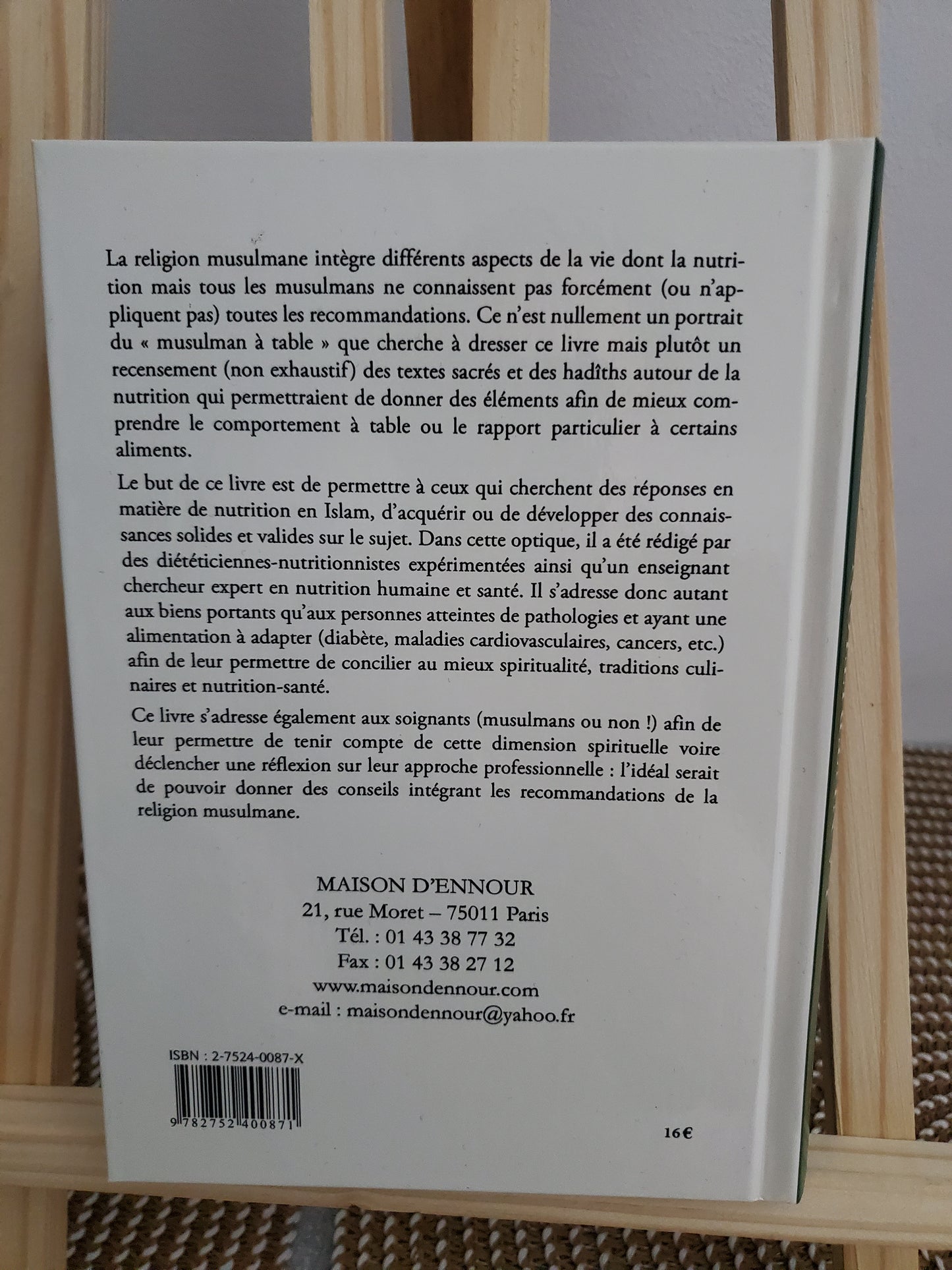 La Nutrition en Islam