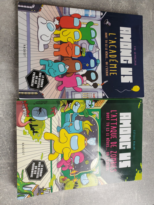 Lot de deux livres Among us dont tu es le héros