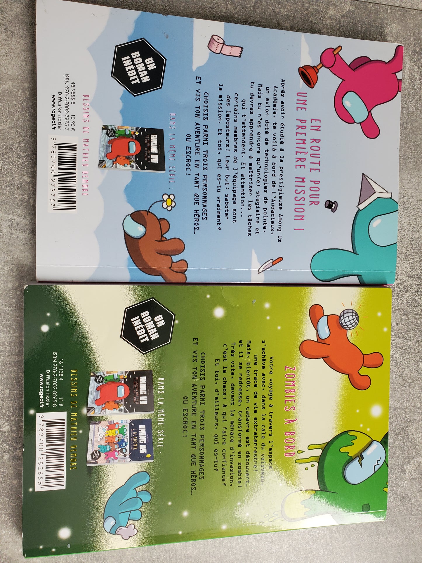 Lot de deux livres Among us dont tu es le héros